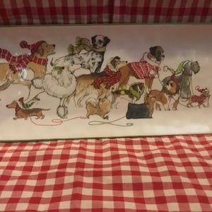 Park Avenue Christmas Dog platter. Retired